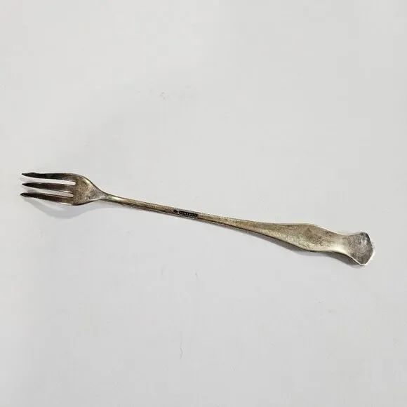 Antique William Adams Eaton Silver Plated Long Olive Pickle Cocktail Fork - Picture 4 of 7